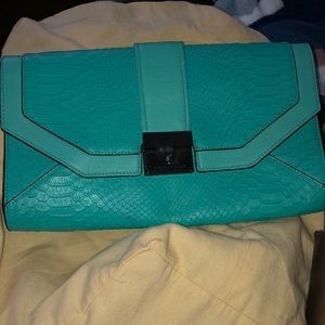 Bcbg clutch blue